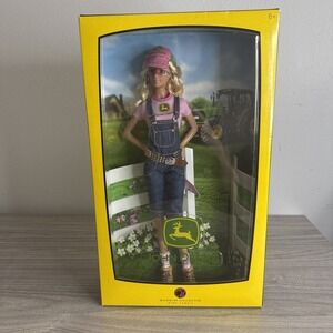 John Deere Barbie Doll – Pink Label Collector Edition –2008 Mattel #L4686 NIP